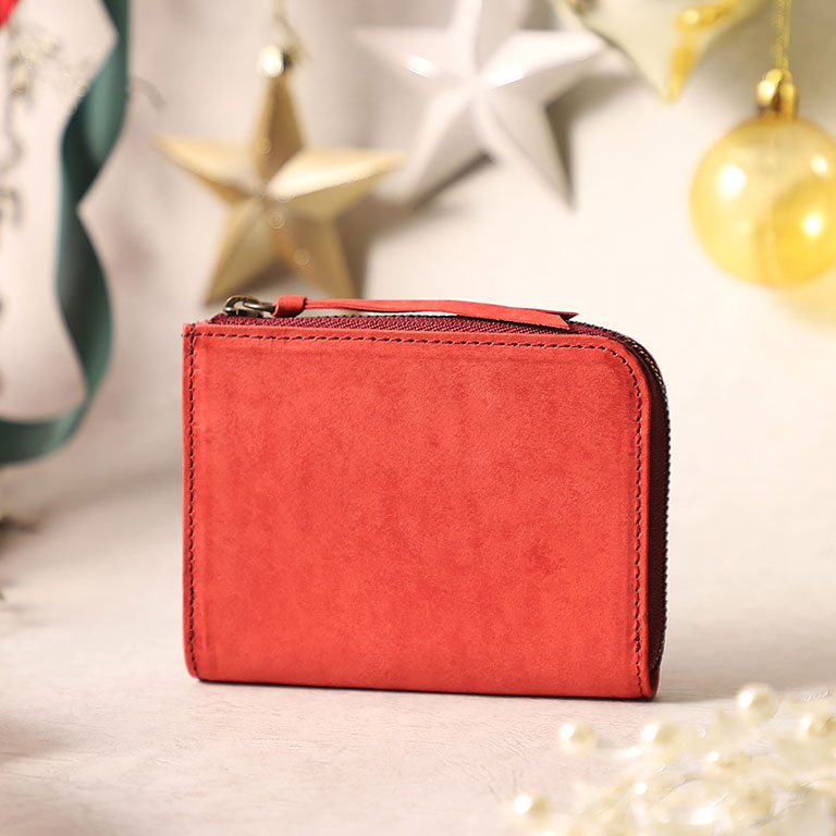 L字ファスナーミニ財布(キーチェーン付き)