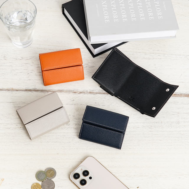 エンボス スーパーコンパクト札入れ