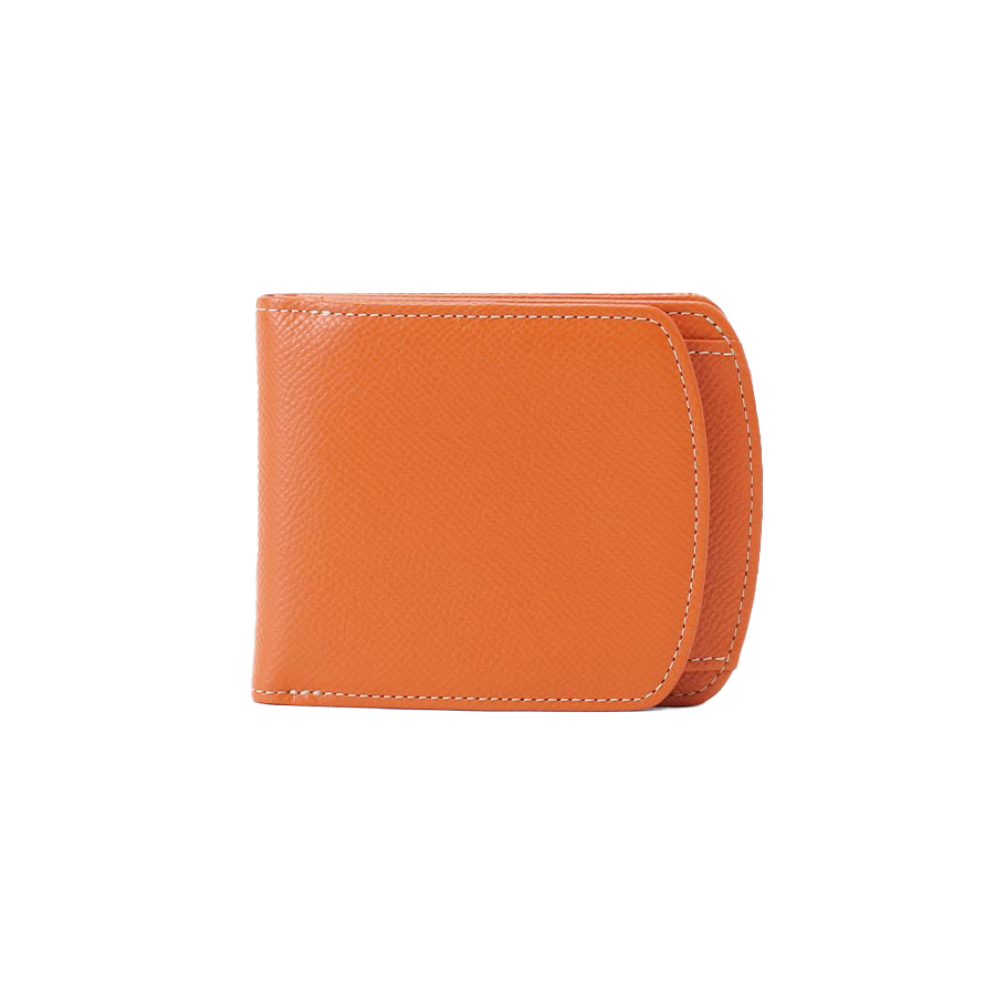 エンボス ヒップポケット外ボックス小銭二つ折り財布