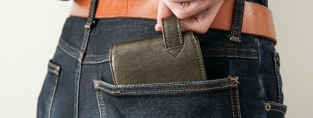 ヒップポケット革財布