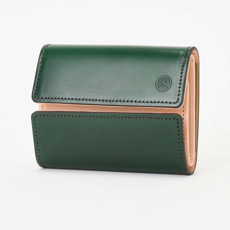 コードバン ボックス小銭付き三つ折り札入れ