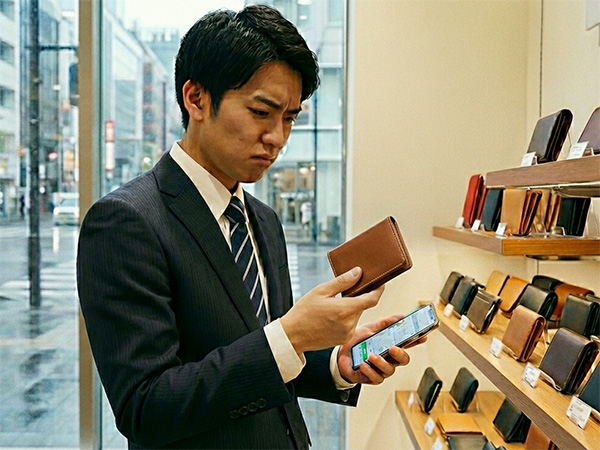 値段に悩む新入社員