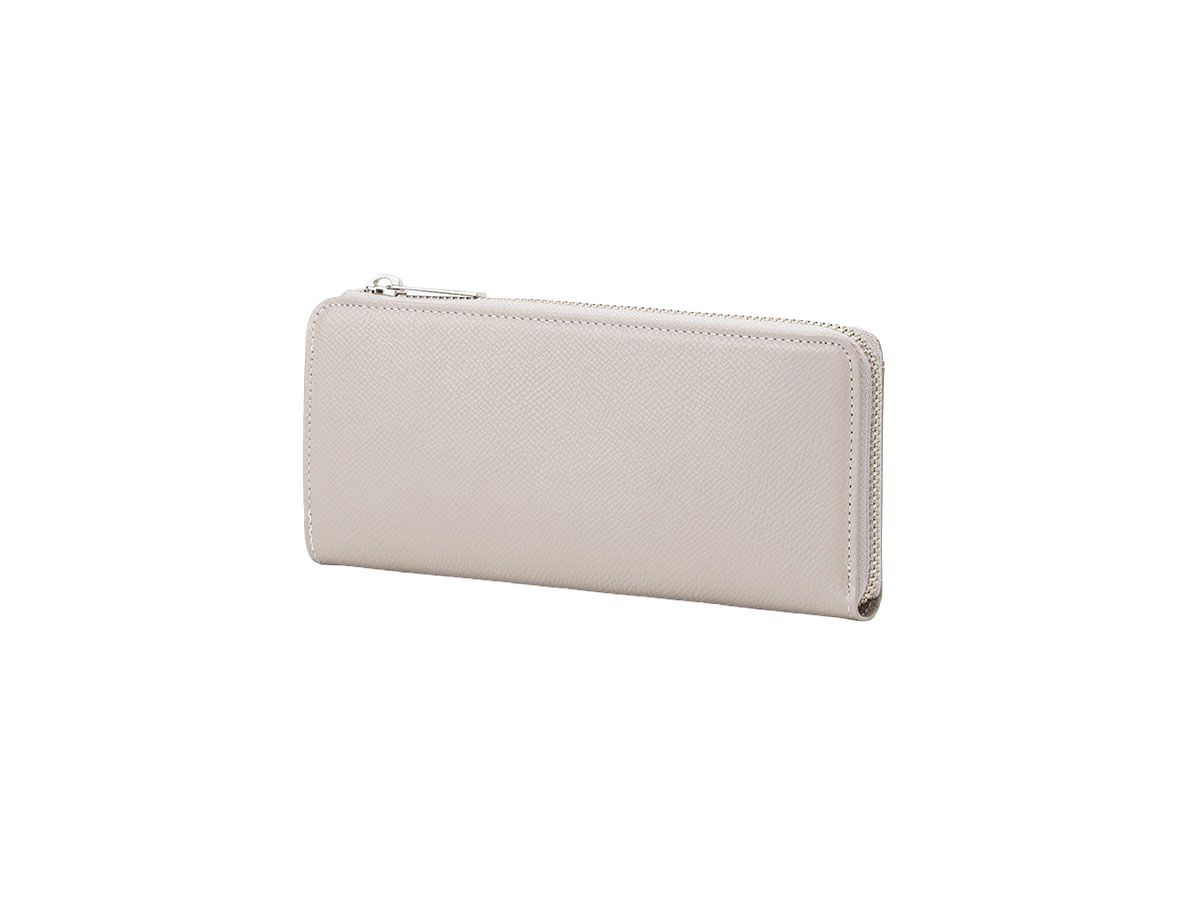 エンボス　L字ファスナー長財布