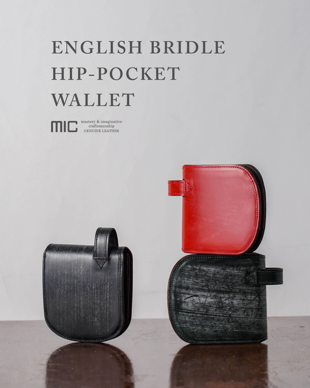 イングリッシュブライドルヒップポケット