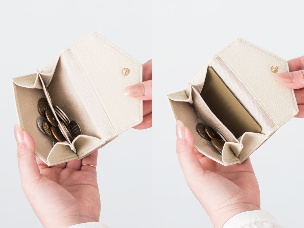 ラフィネ　三つ折りミニ財布_03