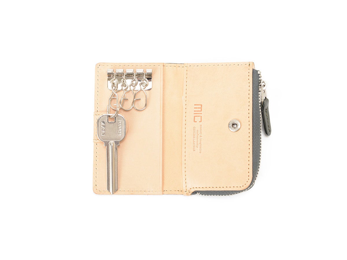 ペコスショルダー　L字ファスナー小銭入れ付きキーケース_02