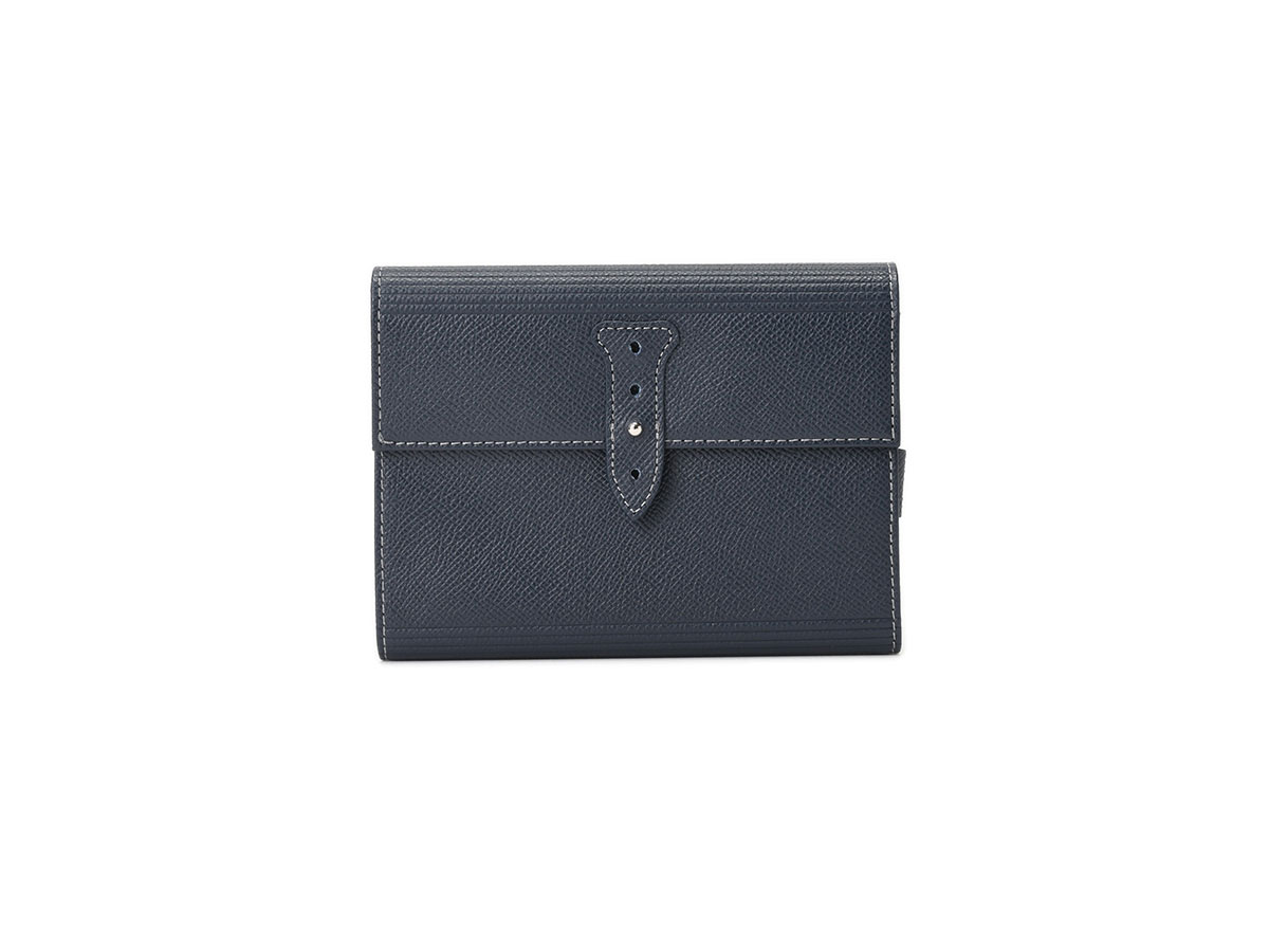 (未使用･未開封品)　レザー調ブックタイプケース／ネイビー qdkdu57 PEARCE SHRINK - KNOX（公式）- システム手帳、革製品、革小物のブランド