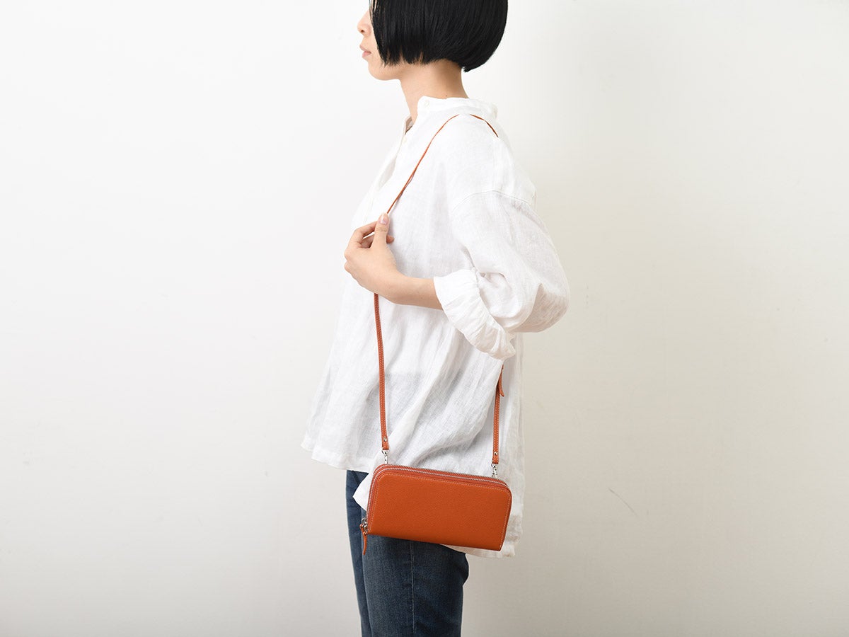 エンボス　Wラウンドファスナー　財布ポーチ_02