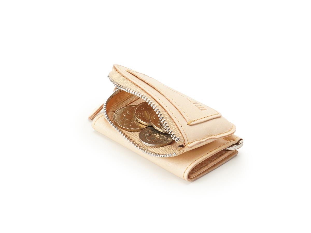 ナチュラルヌメ　札バサミ付ファスナー小銭入れ_detail_image_02