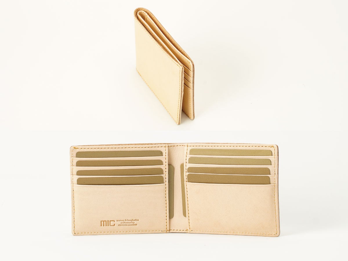 ナチュラルヌメ　二つ折り財布（小銭入れ無し）_02