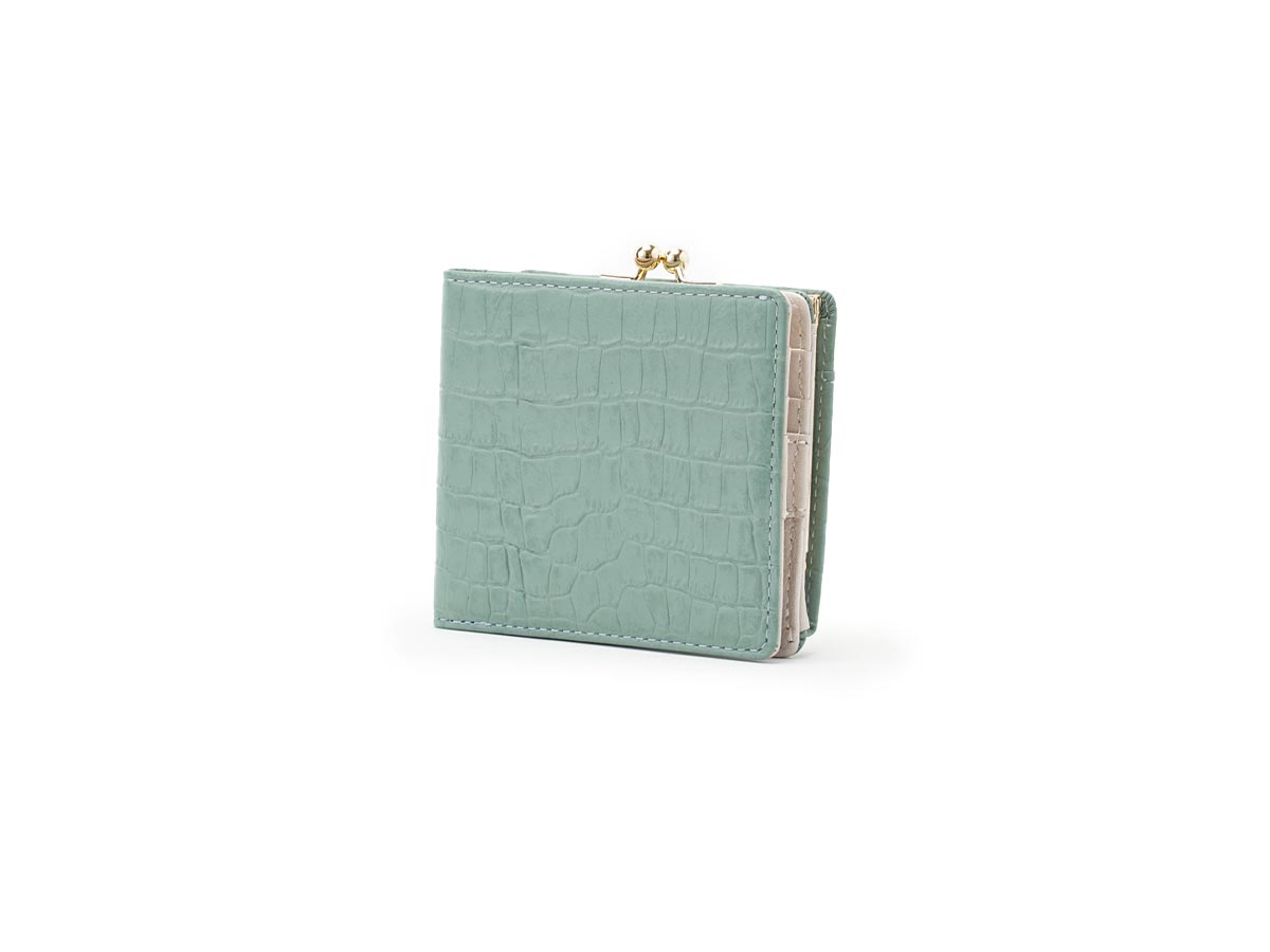 クロコ 外がま口二つ折り財布_01