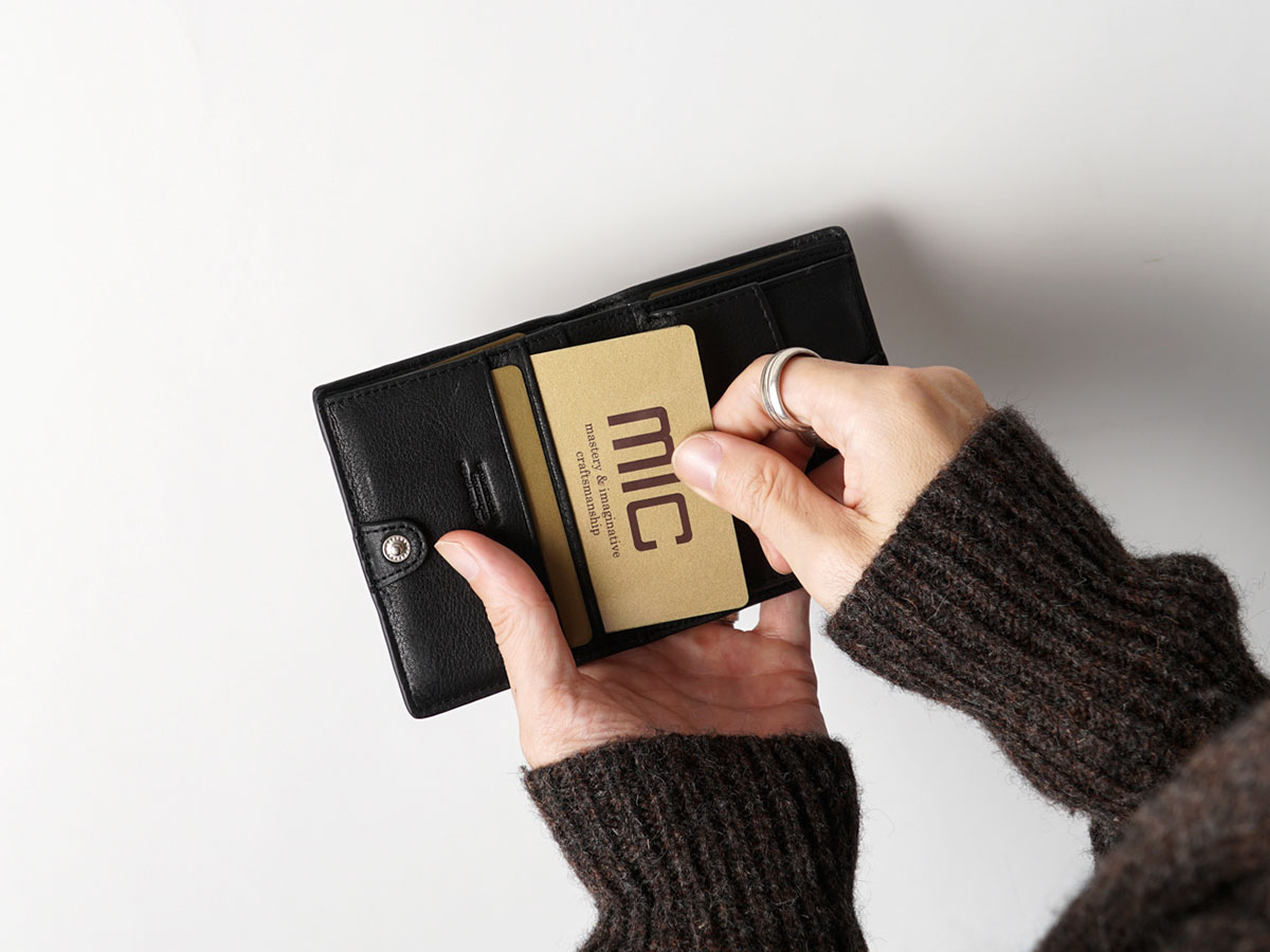 ブラックメッシュ 二つ折りミニ財布_main_detail_image