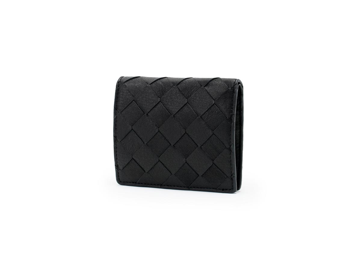 ブラックメッシュ 二つ折りミニ財布_01