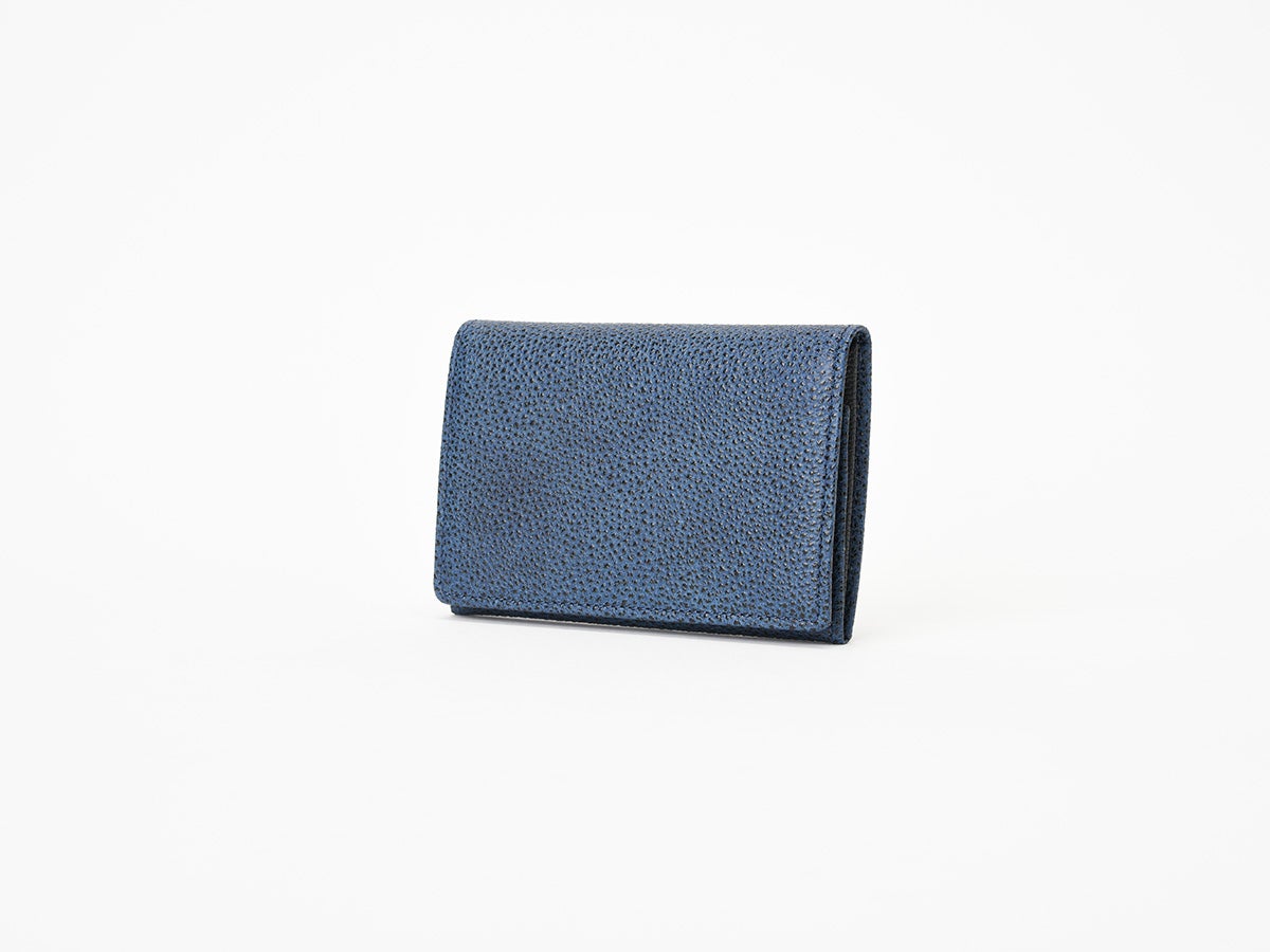 黒桟革 藍染め　風琴マチ名刺入れ_main_detail_image