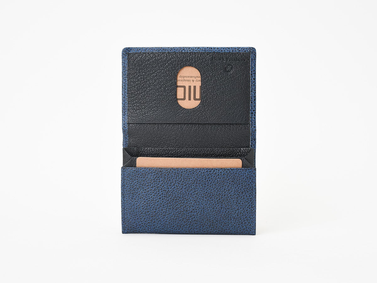 黒桟革 藍染め　風琴マチ名刺入れ_detail_image_02