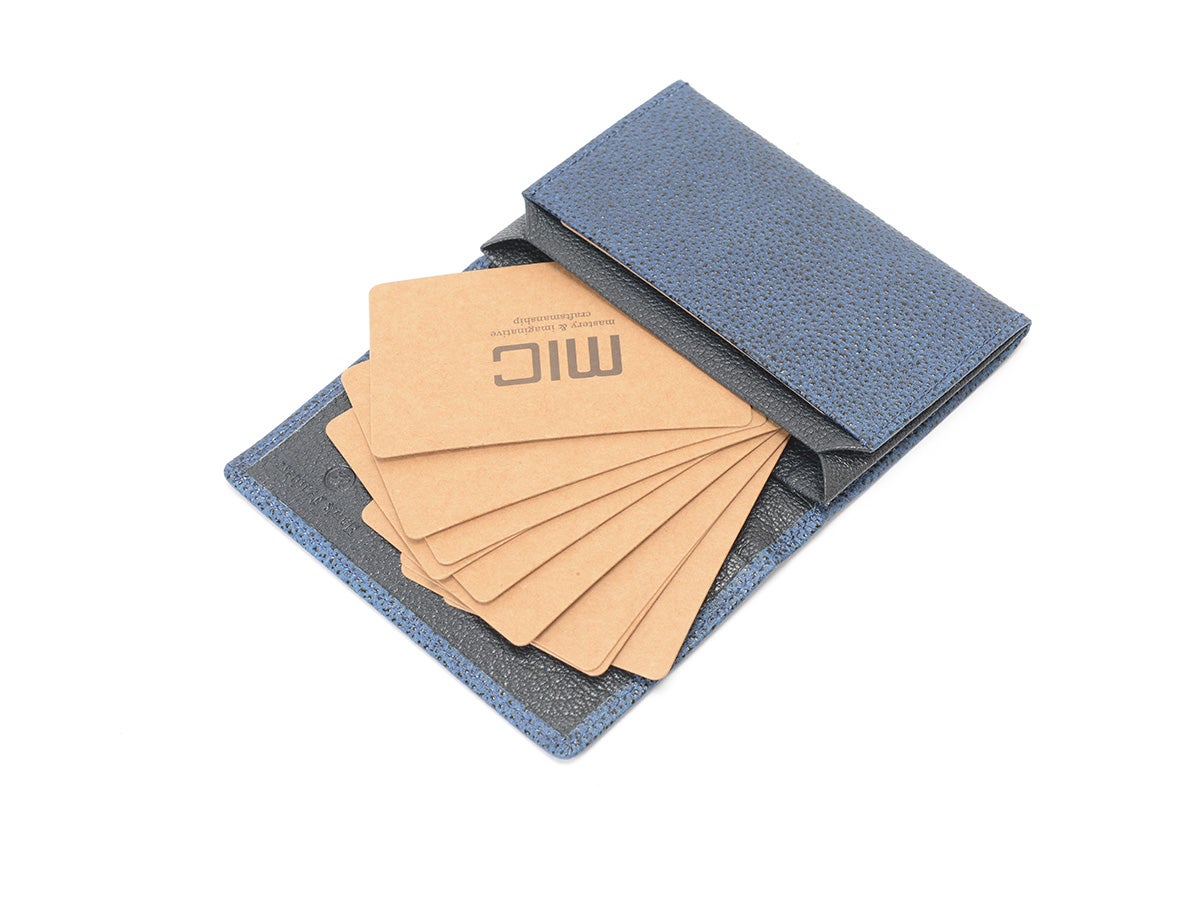 黒桟革 藍染め　風琴マチ名刺入れ_detail_image_04