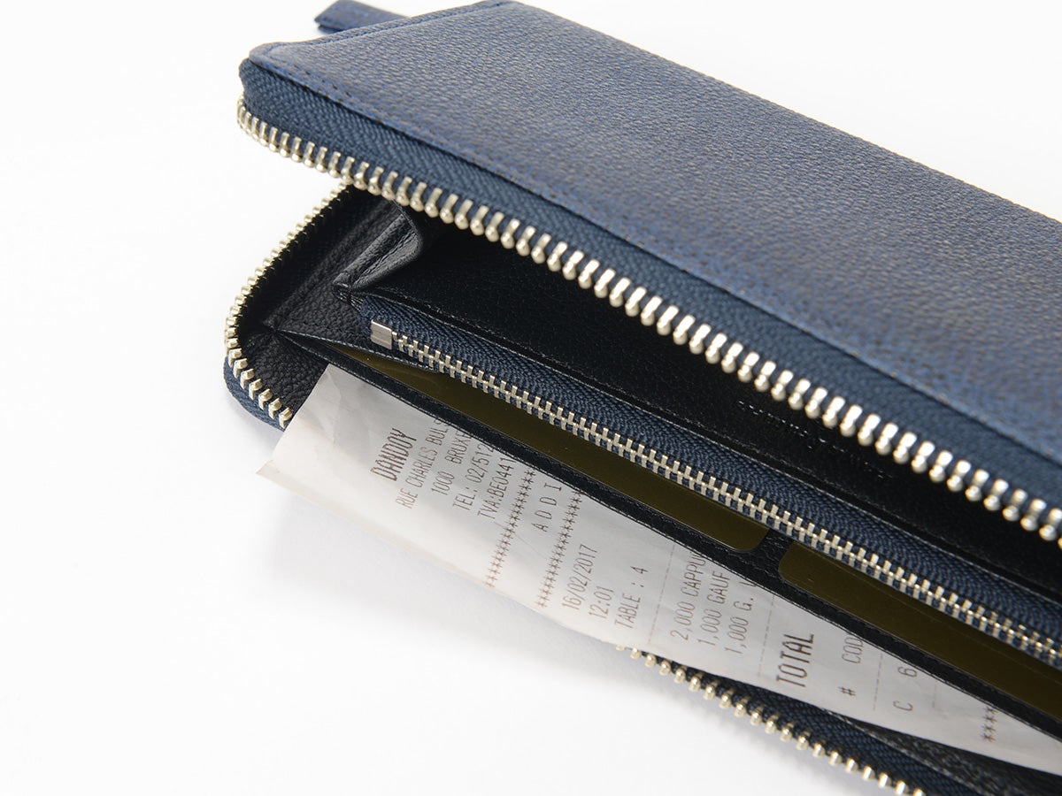 黒桟革 藍染め ラウンドファスナー長財布_detail_image_03