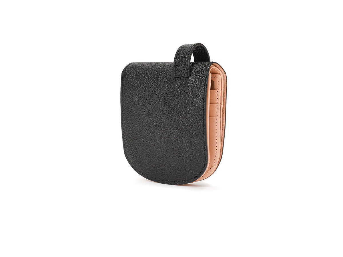 黒桟革 漆 ヒップポケット革財布(小銭入れ付き)_01