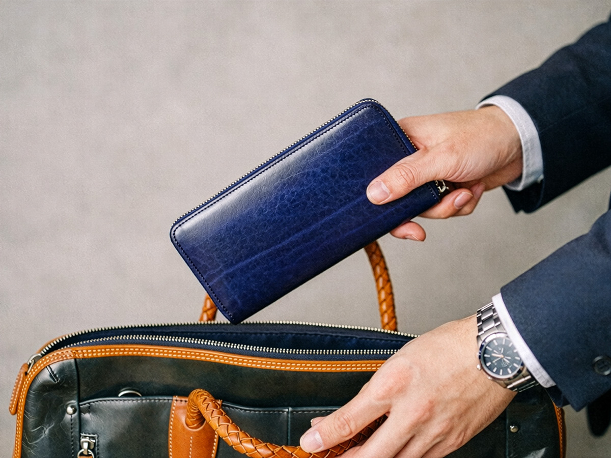 ルガトショルダー  ラウンドファスナー長財布_02