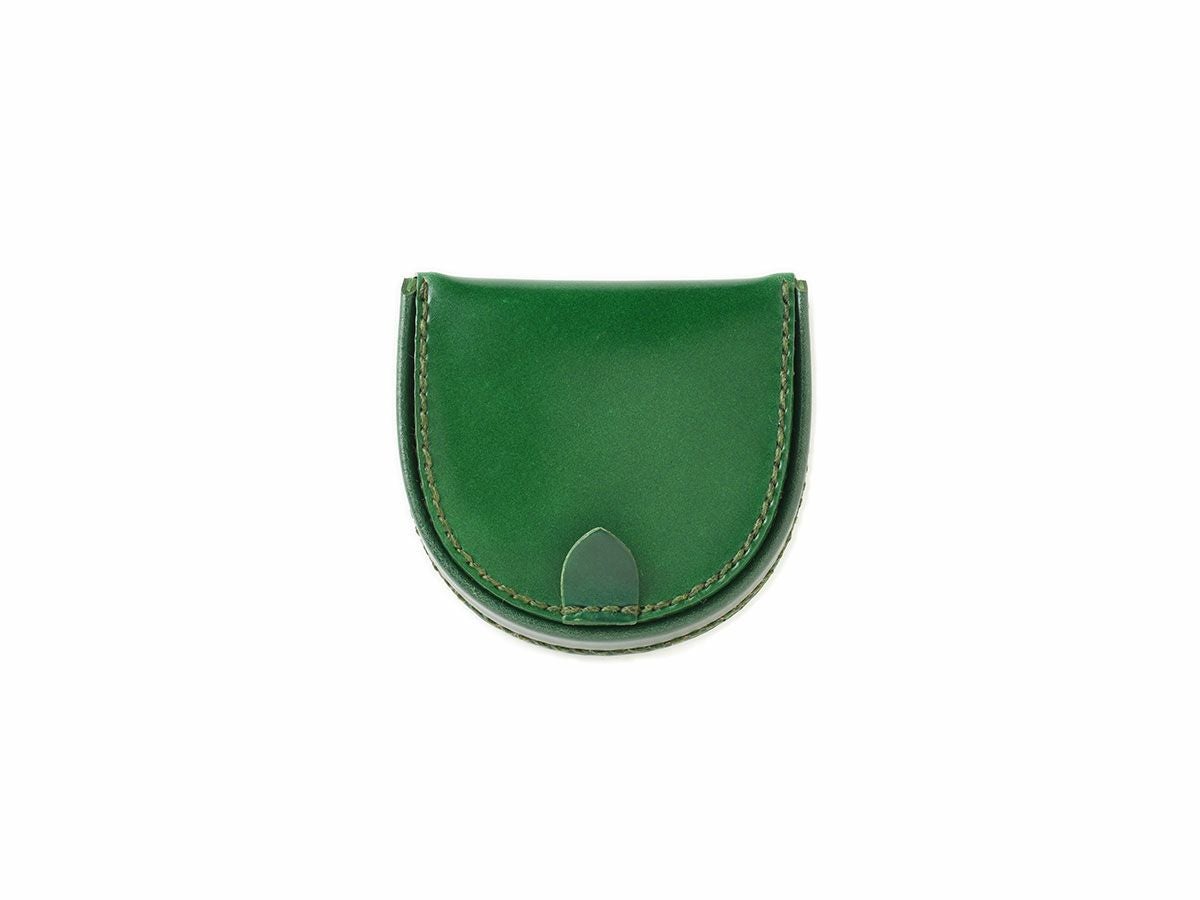 コードバン　馬蹄型小銭入れ グリーン
