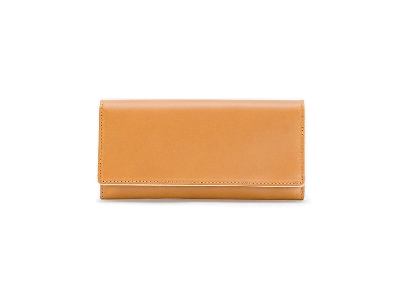 ペコスショルダー　長財布(小銭入れ付き) キャメル