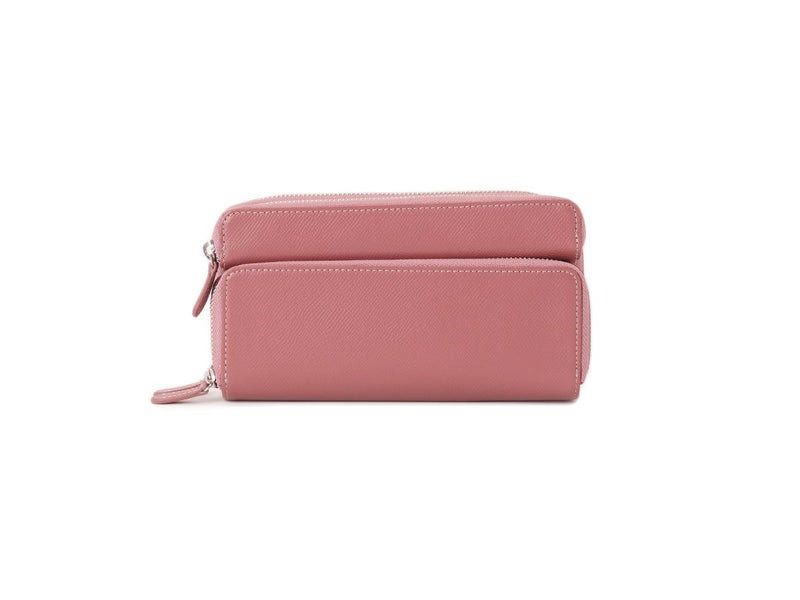 エンボス　マルチウォレット　モーブピンク