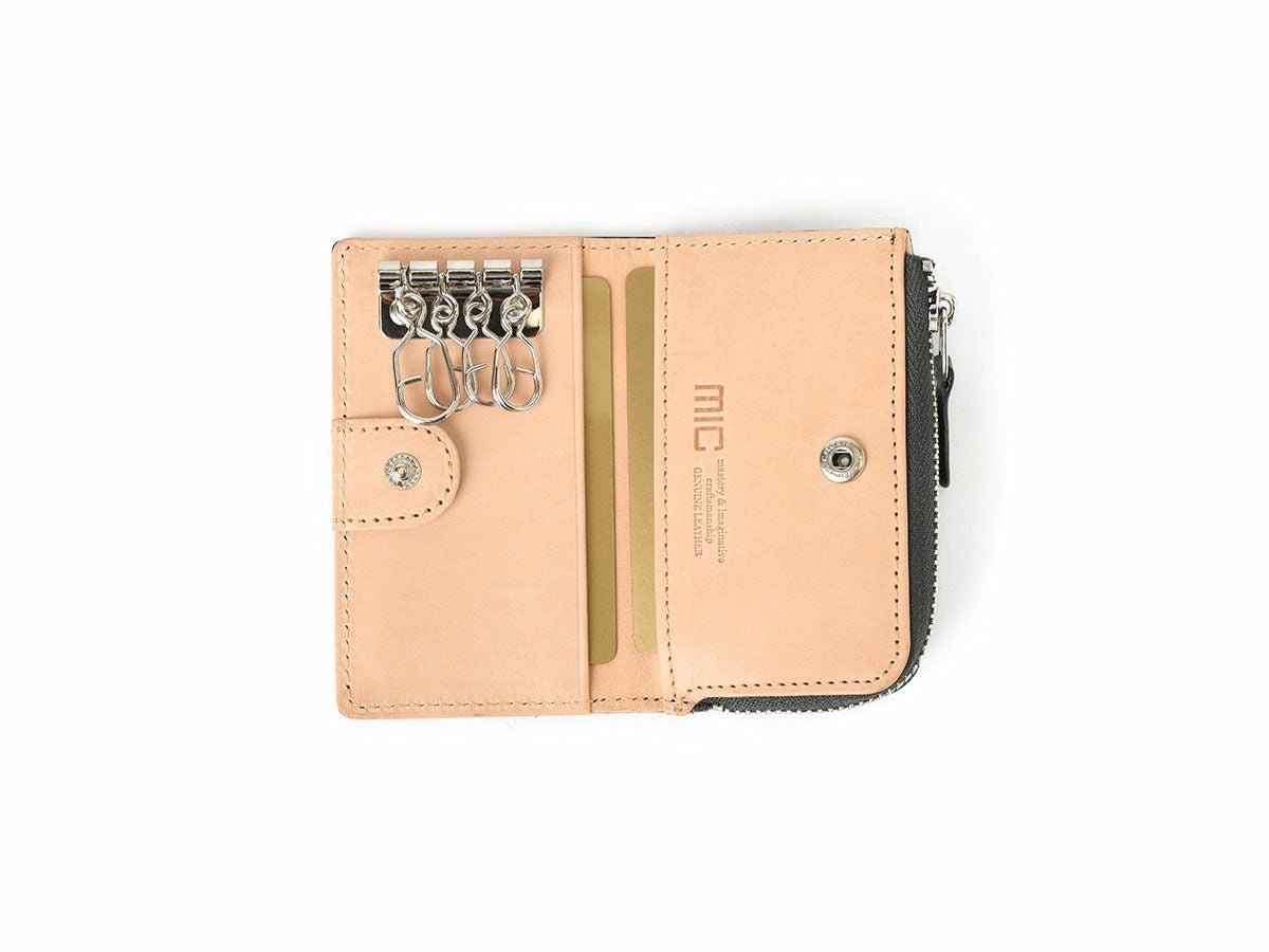 ペコスショルダー　L型ファスナー小銭入れ付きキーケース