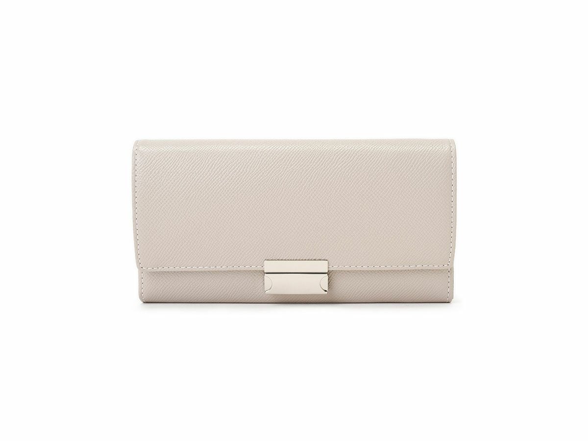 エンボス　ギャルソン長財布 グレー