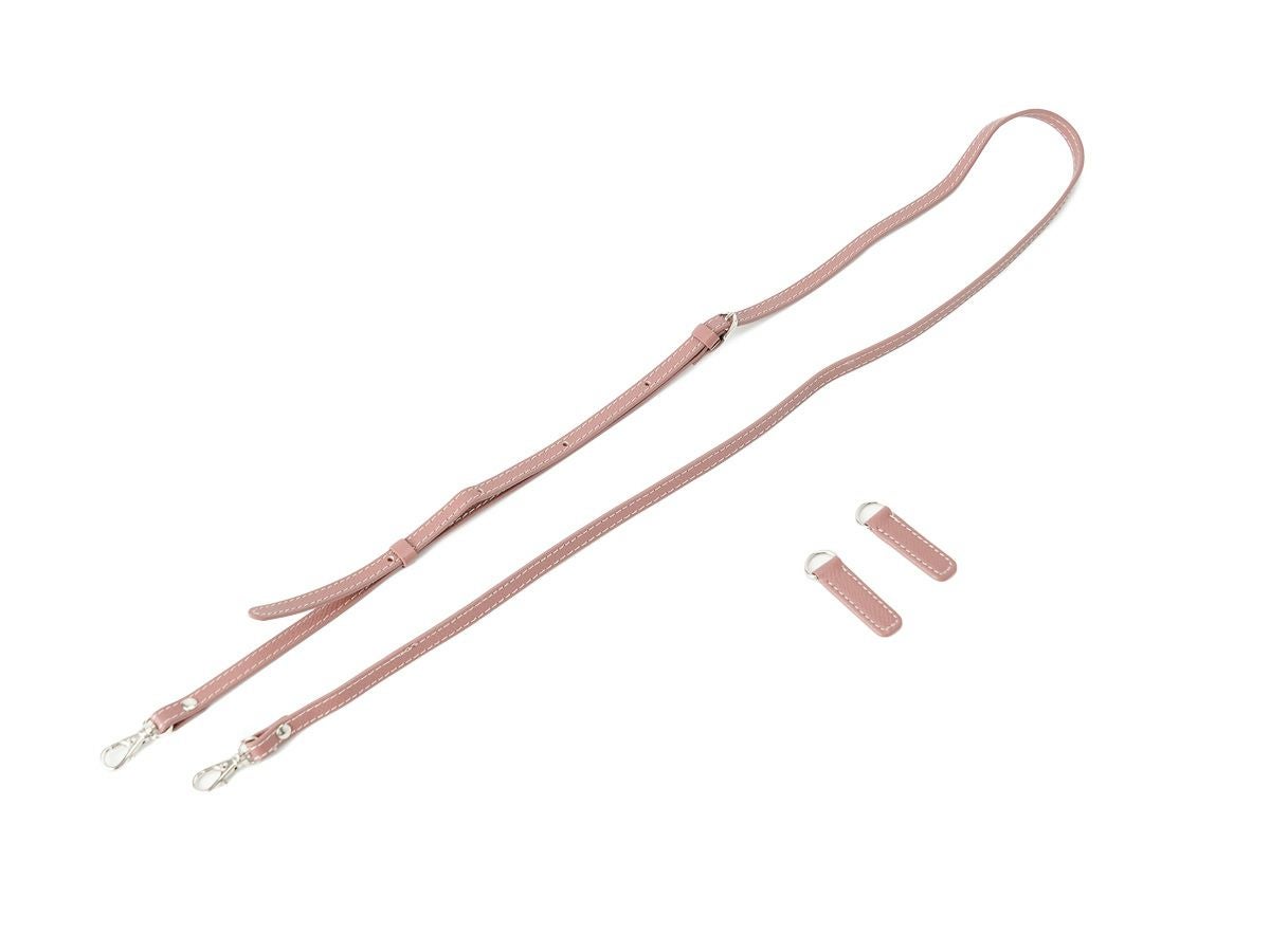 エンボス　ショルダーストラップ モーブピンク