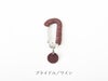 ブライドル 革巻きカラビナ｜ワイン
