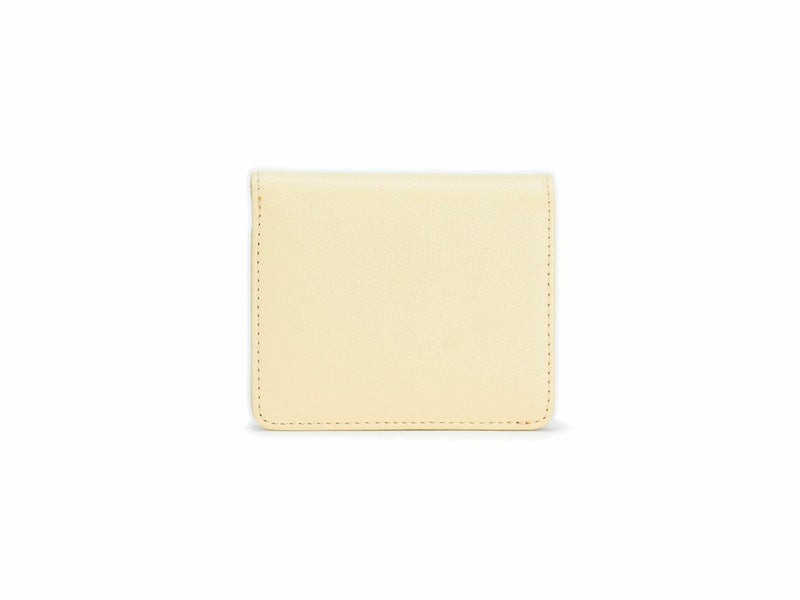 パーム 二つ折りミニ財布　イエロー