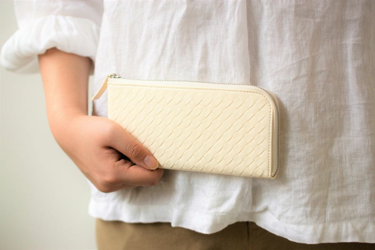 ソフトメッシュ L字ファスナー長財布