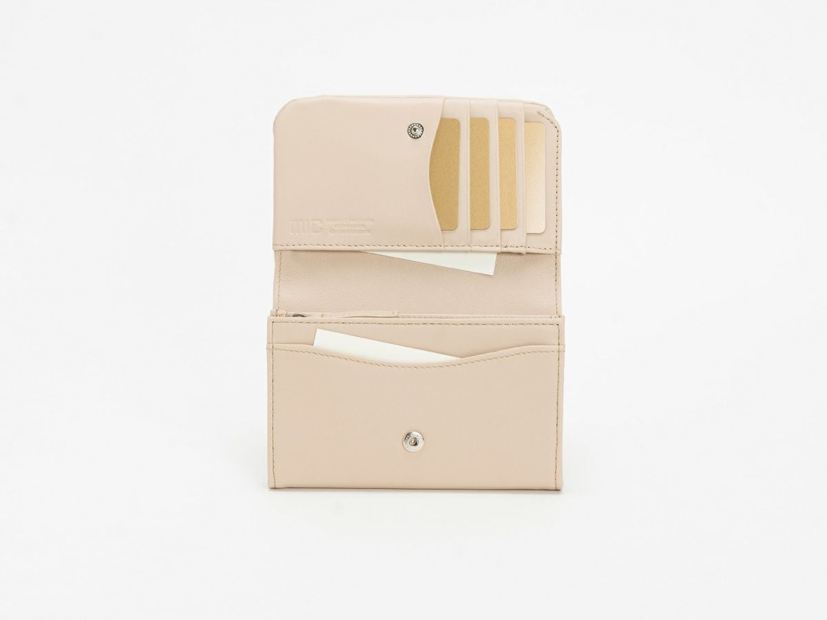 ソフトメッシュ 中L字ファスナー二つ折り財布 