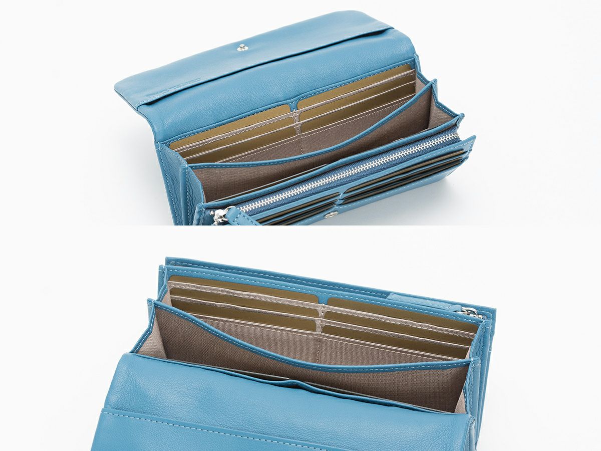 ソフトメッシュ 中L字ファスナー長財布