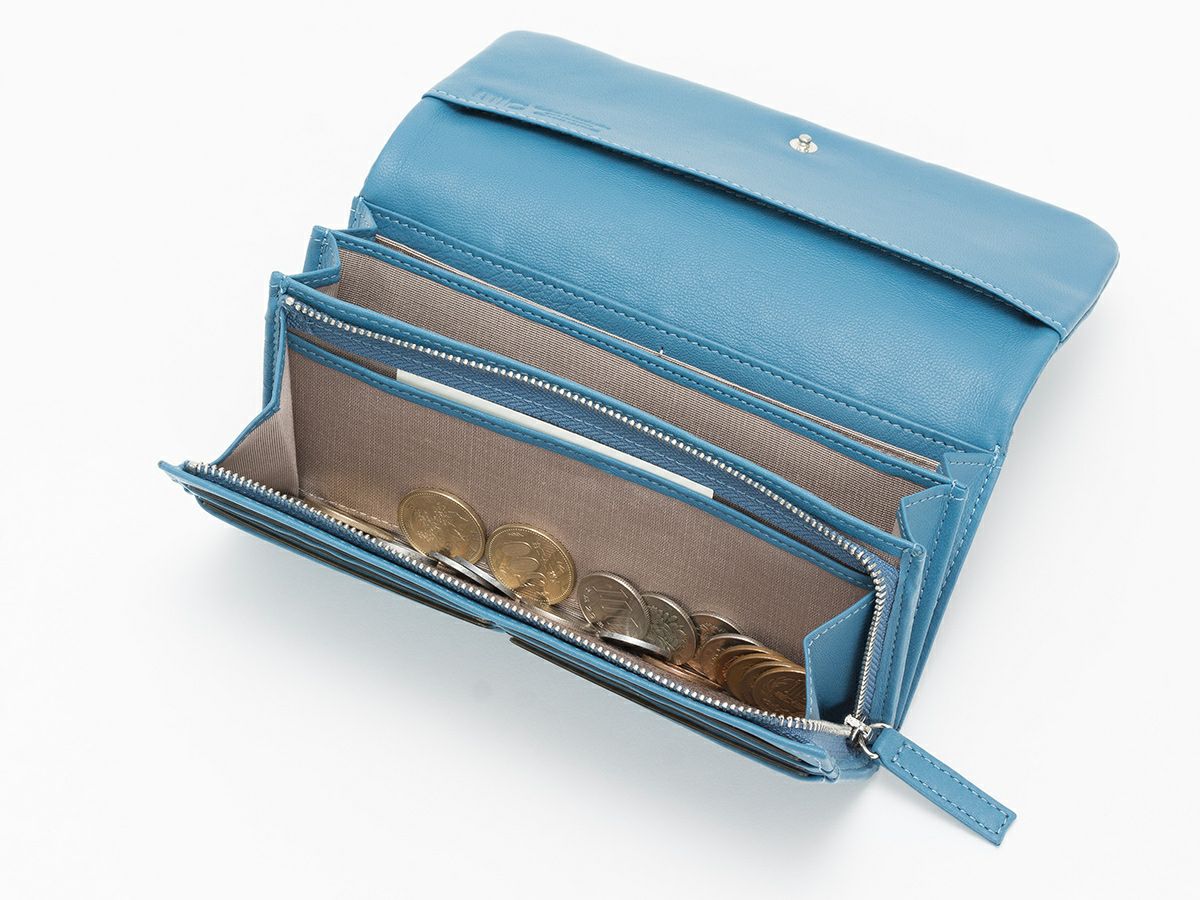 ソフトメッシュ 中L字ファスナー長財布