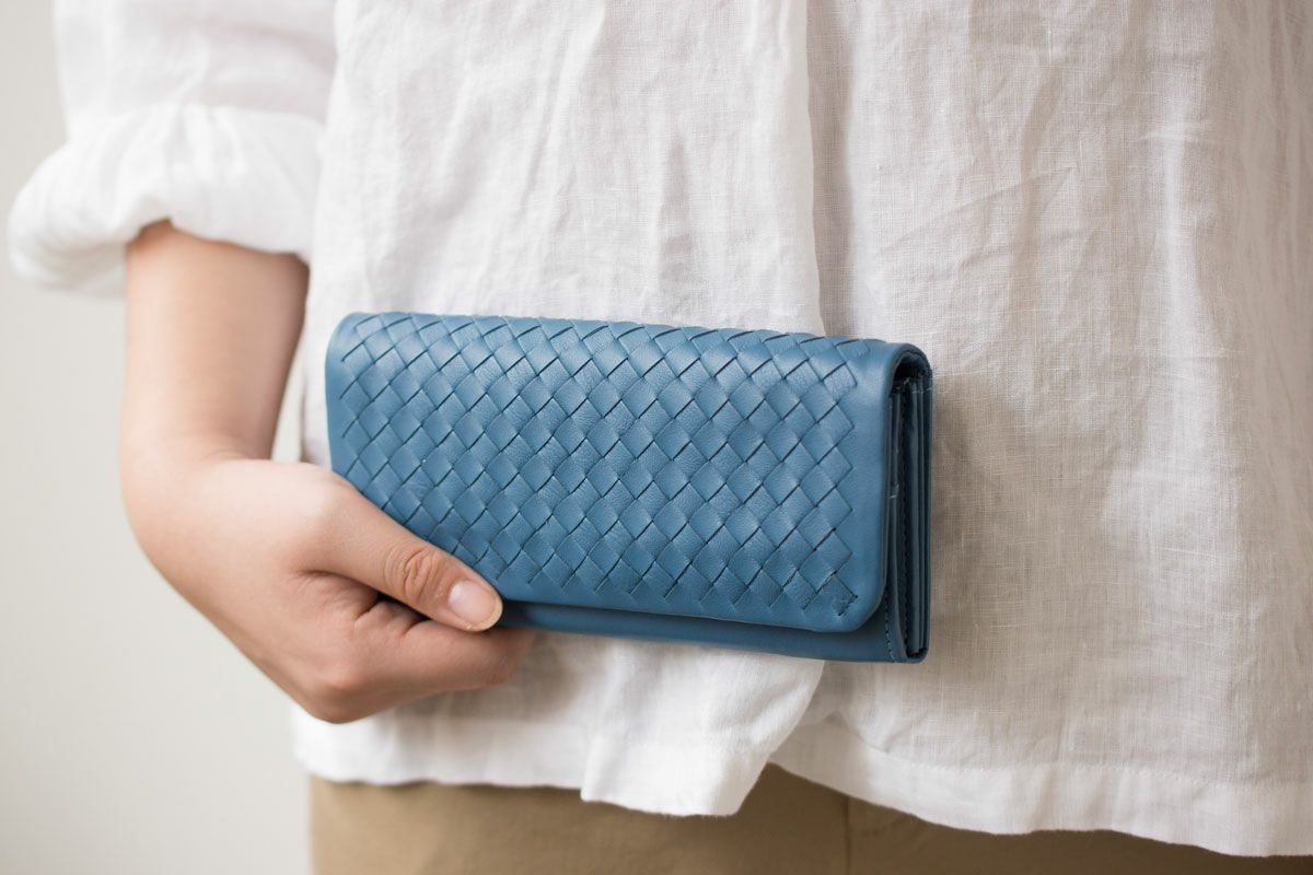 ソフトメッシュ 中L字ファスナー長財布