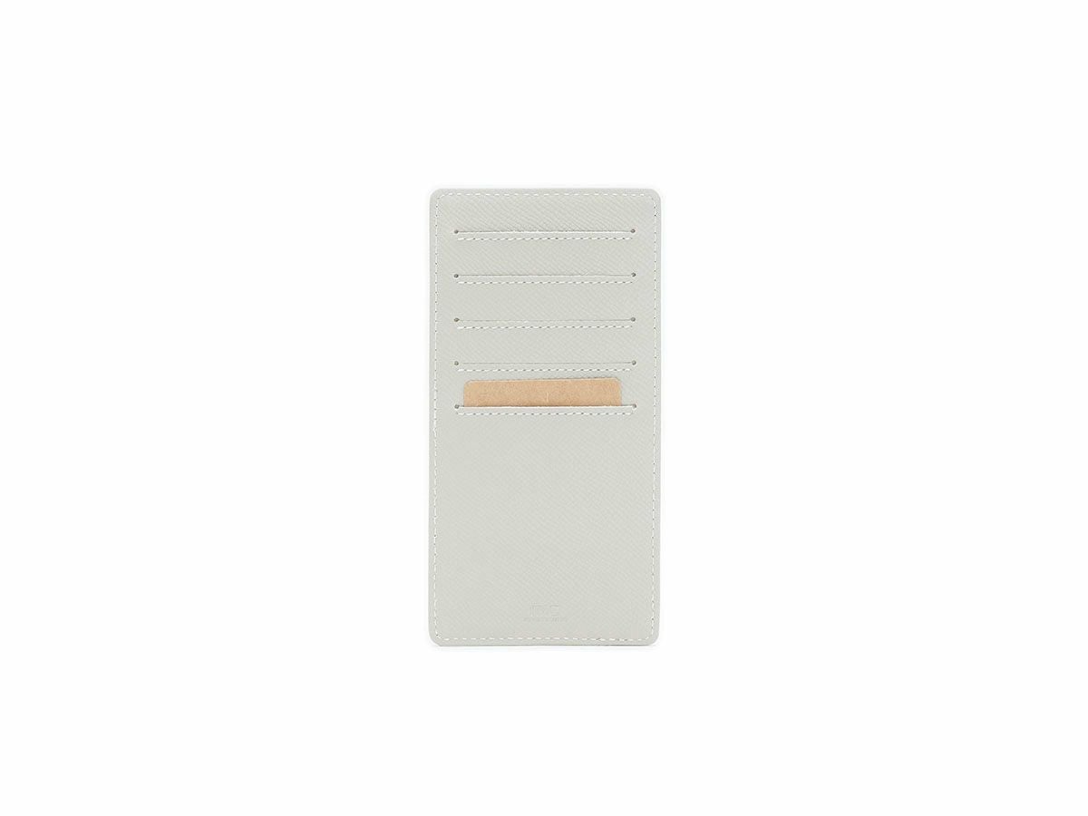 エンボス　スリムインナーカードケース ｜グレージュ