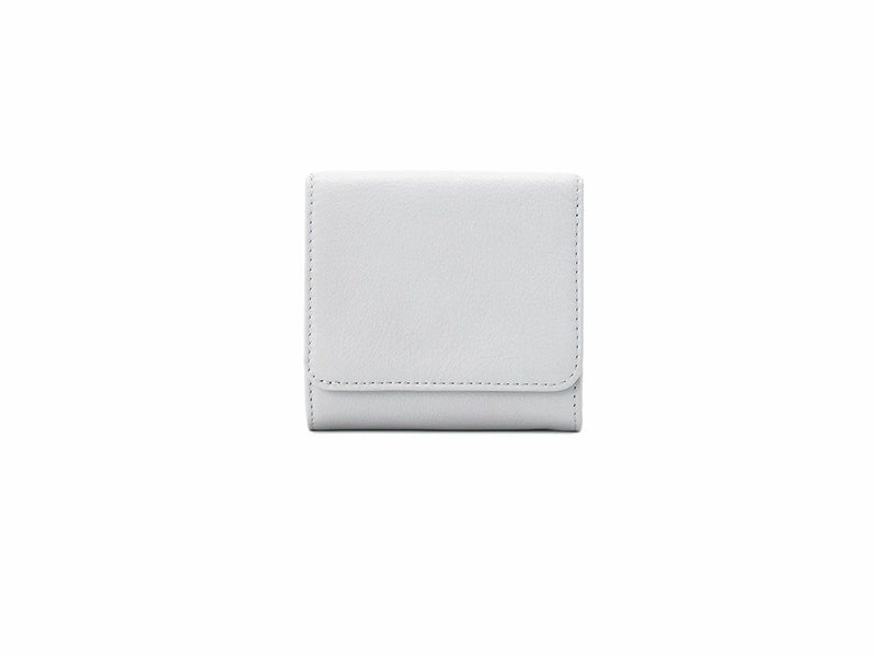 フェルモ　がま口ジャバラミニ財布｜アクアグレー