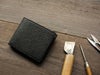 黒桟革 漆　札入れ