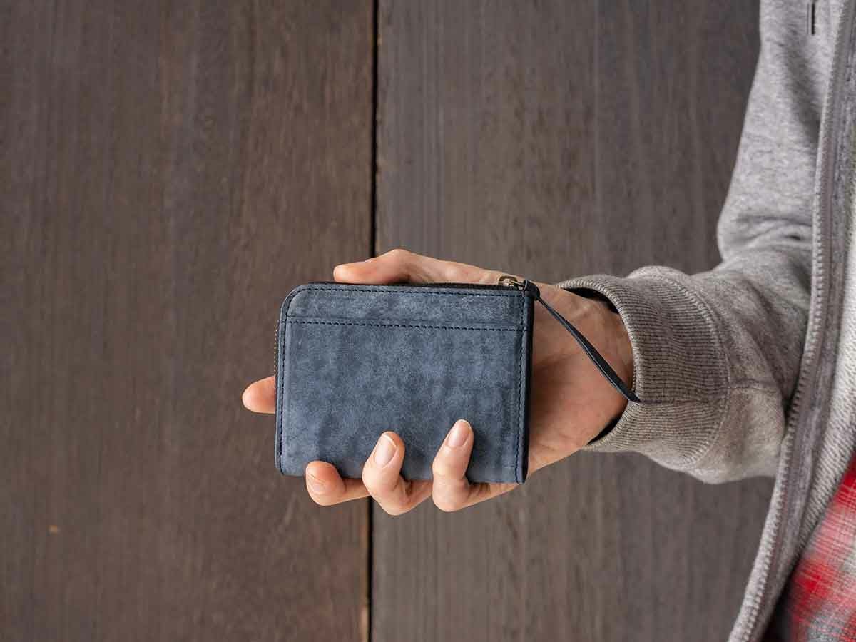 マヤ　L字ファスナー財布(キーチェーン付き)