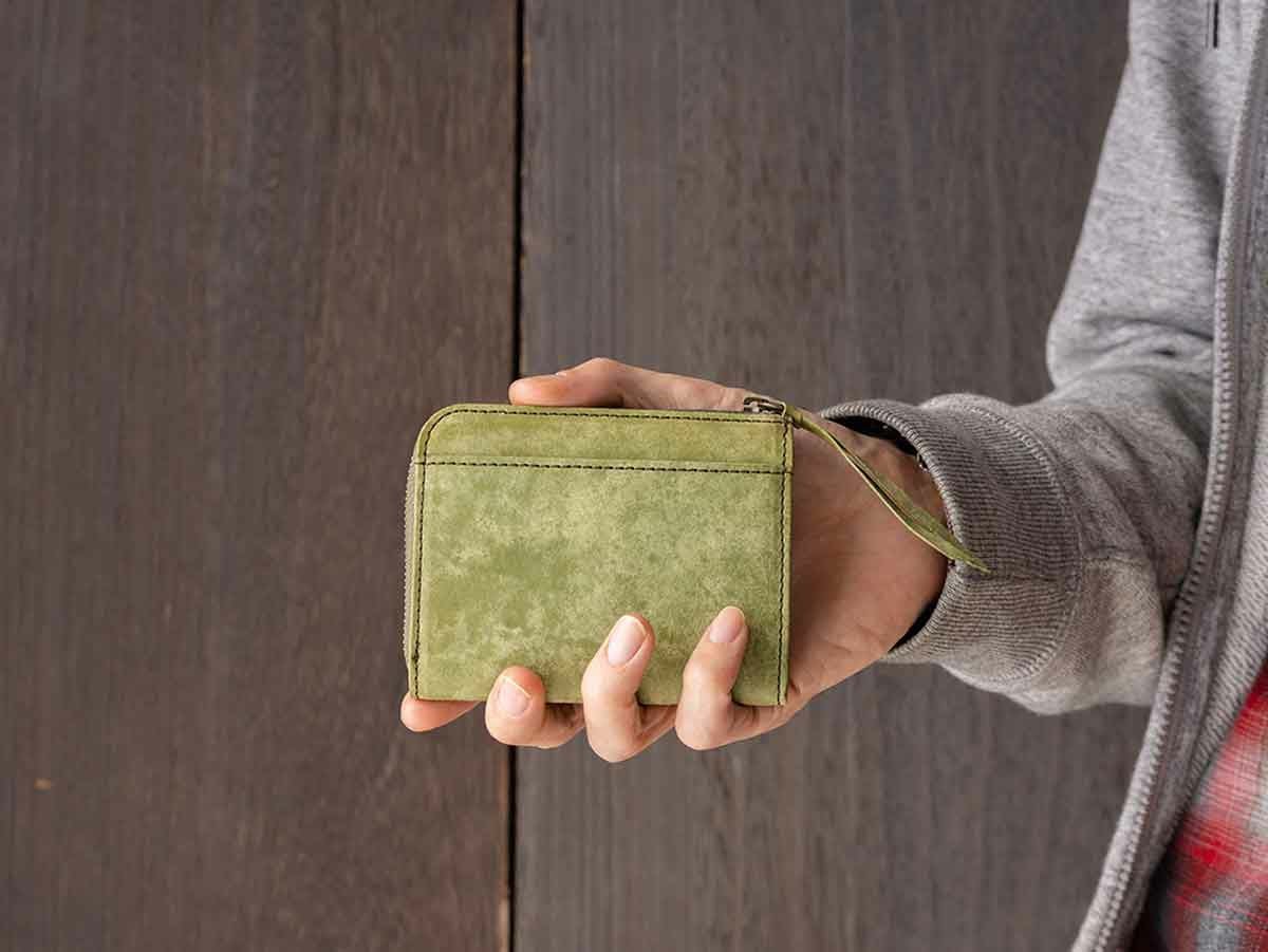 マヤ　L字ファスナー財布(キーチェーン付き)