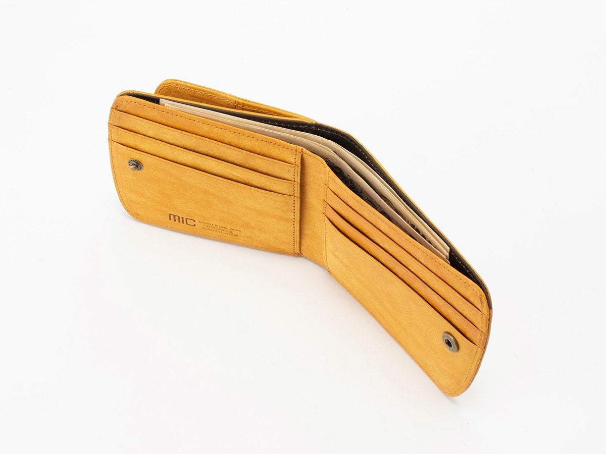 マヤ　外ボックス小銭入れ付き二つ折り財布