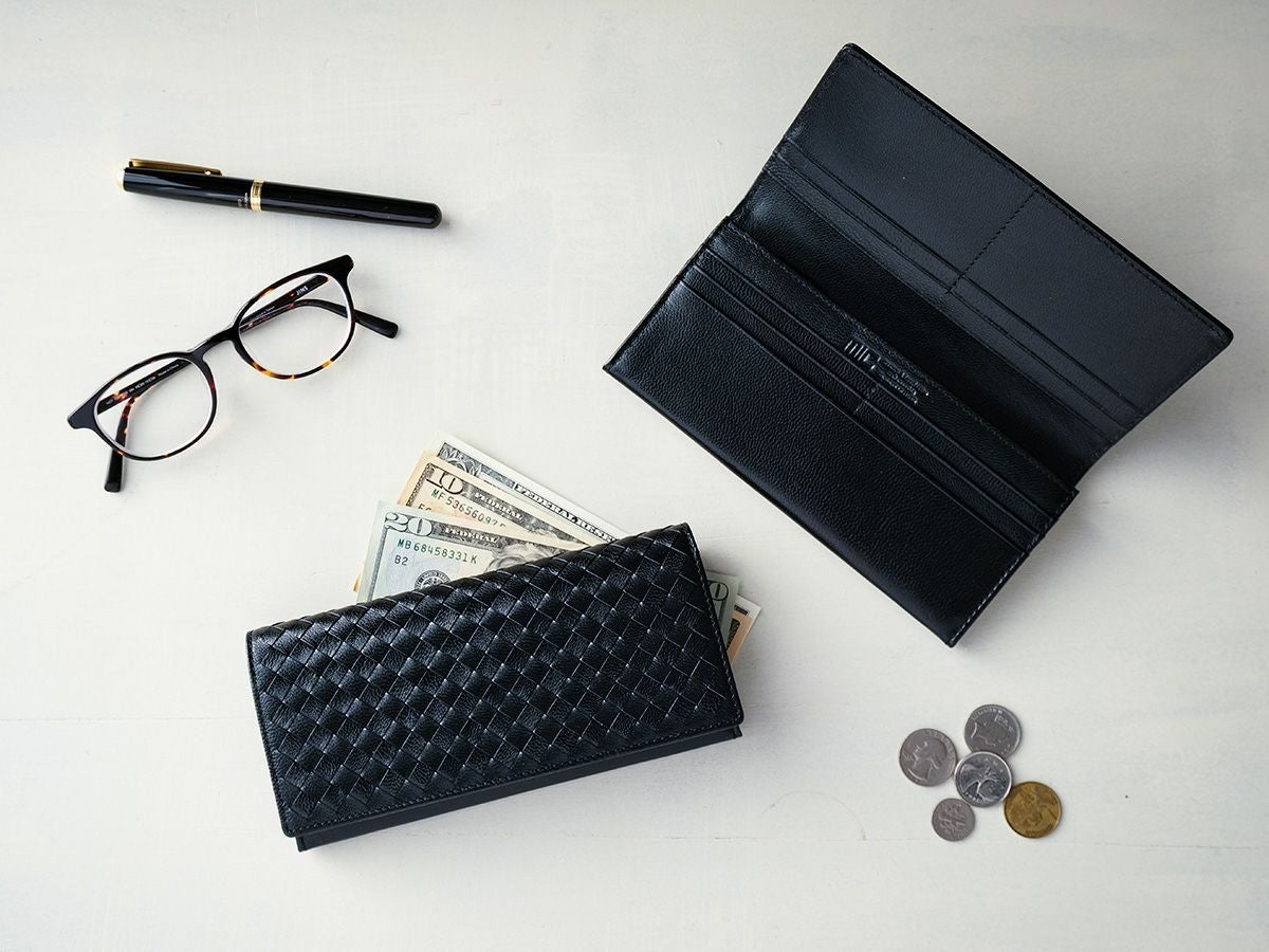 ゴートメッシュ　長財布(小銭入れ付き)