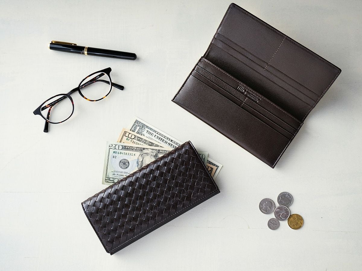 ゴートメッシュ　長財布(小銭入れ付き)