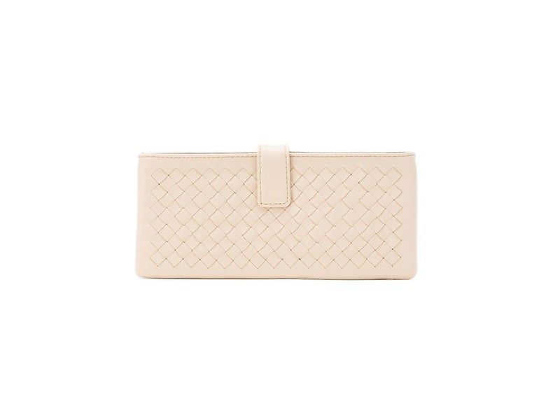 ソフトメッシュ　薄型長財布(小銭入れ付き)｜ベージュ