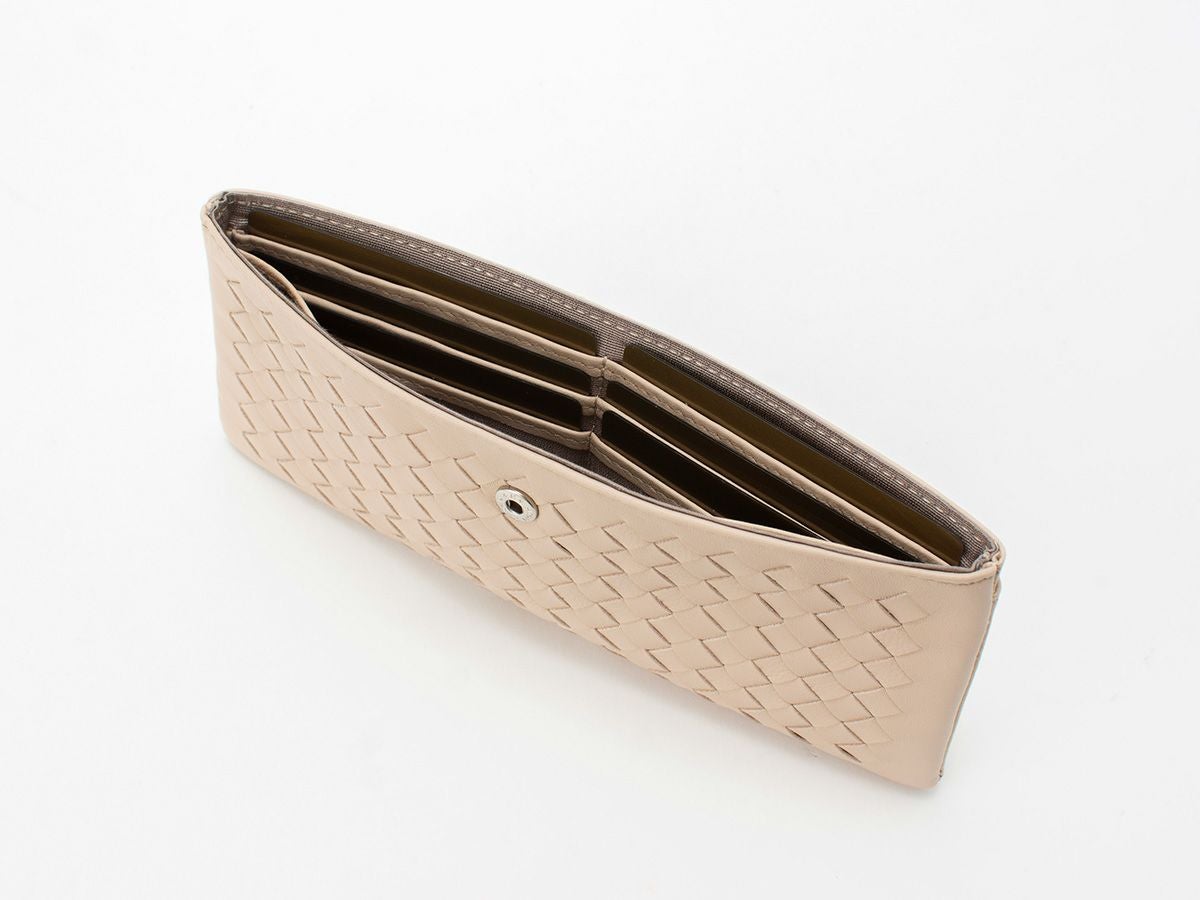 ソフトメッシュ　薄型長財布(小銭入れ付き)