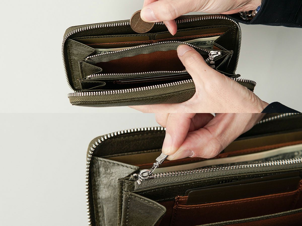 ヴァケッタルクス　ラウンドファスナー長財布