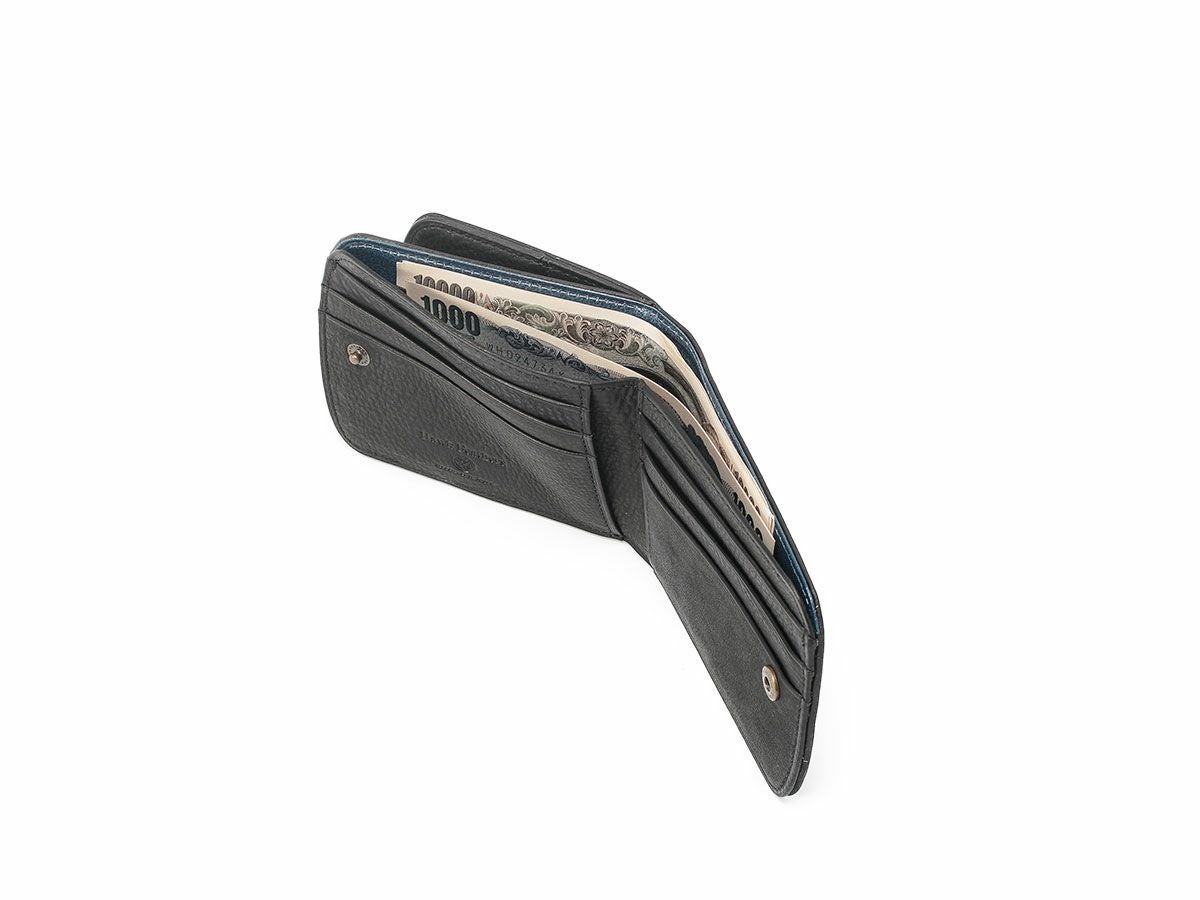 アニリンカーフ　外ボックス小銭入れヒップポケット革財布