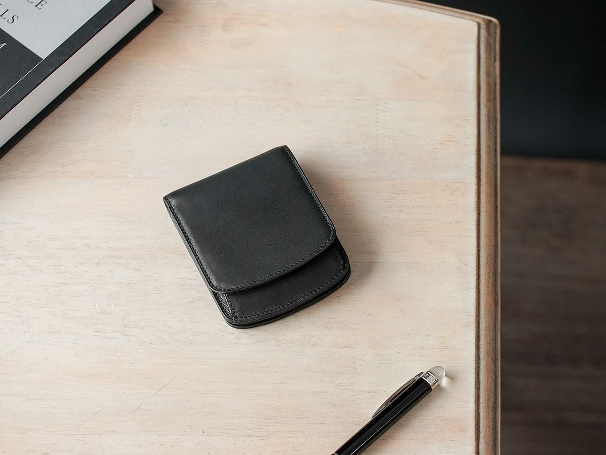 シープ　外ボックス小銭入れヒップポケット革財布