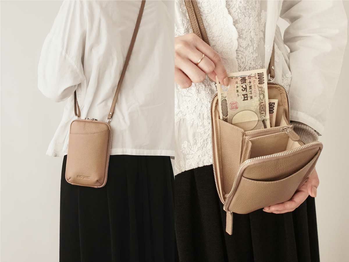 ボルセッタ　スマホショルダーウォレット